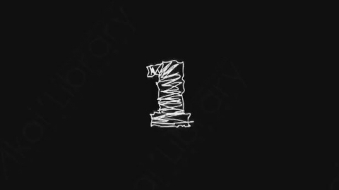 AE模板-卡通手绘数字号码元素Number_01