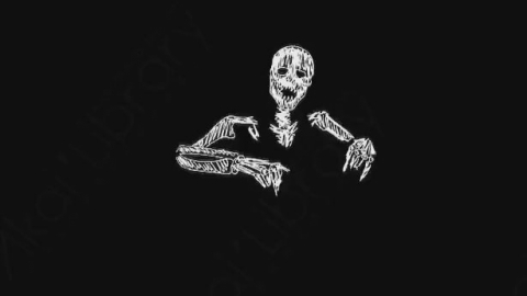 AE模板-卡通手绘骨头骨架动画元素Skeleton_01