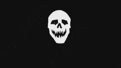 AE模板-卡通手绘骨头头骨动画元素Skull_01