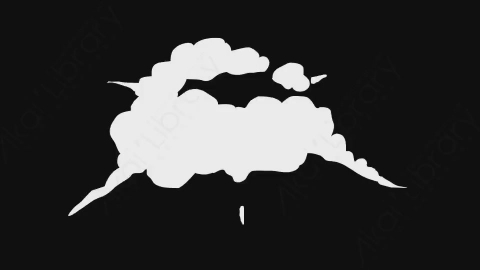 AE模板-卡通手绘动态烟雾元素Smoke_01