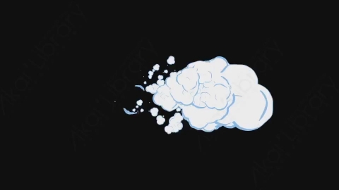 AE模板-卡通手绘动态烟雾元素Smoke_Explosion_01