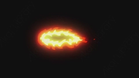 AE模板-卡通手绘动态火焰燃烧元素Fire_02