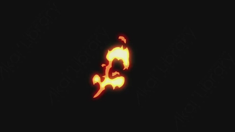 AE模板-卡通手绘火焰燃烧元素Fire_2
