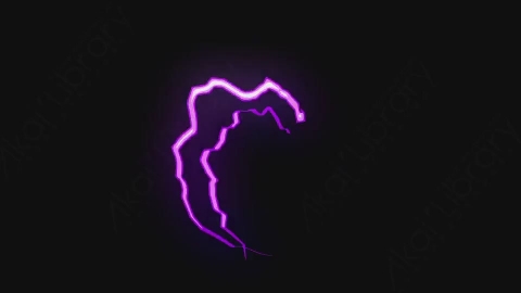 AE模板-卡通手绘动态闪电能量元素Lightnings_4