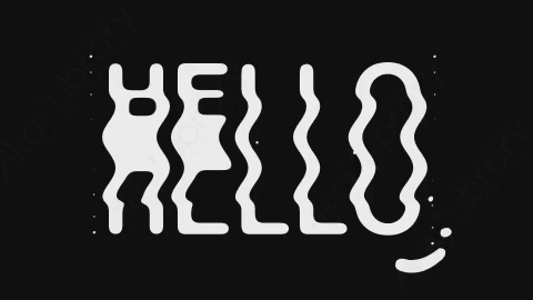 AE模板-卡通手绘液体元素动画文字标题Title_04