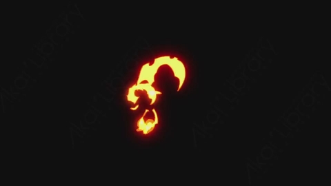 AE模板-卡通手绘火焰燃烧元素Fire_4
