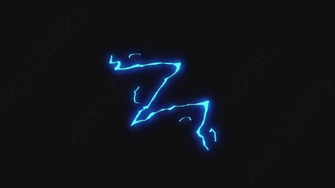 AE模板-卡通手绘闪电能量元素Lightning_5
