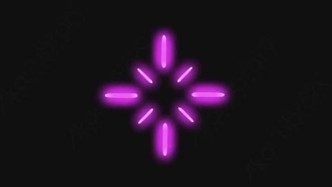 AE模板-卡通手绘发光霓虹灯线条元素NEON_05