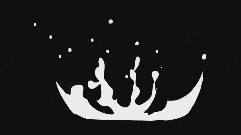 AE模板-卡通手绘动态液体飞溅元素Splash_05