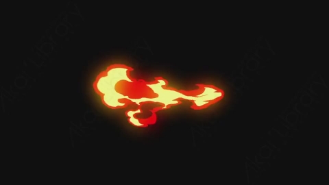 AE模板-卡通火焰燃烧元素Elements_-_Fire_006_Hit_Right_noCT_noRSZ