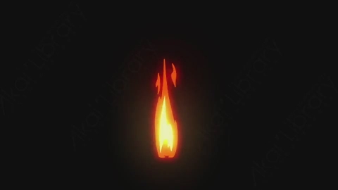 AE模板-卡通手绘动态火焰燃烧元素Fire_06