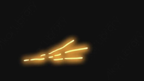 AE模板-卡通手绘发光霓虹灯线条元素NEON_06