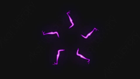 AE模板-卡通手绘动态闪电能量元素Lightnings_7