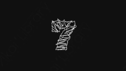 AE模板-卡通手绘数字号码元素Number_07