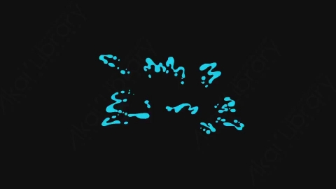AE模板-卡通手绘动态液体飞溅元素Water_07