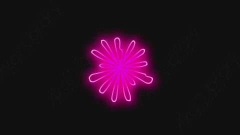 AE模板-卡通手绘发光霓虹灯线条元素NEON_08