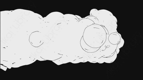 AE模板-卡通手绘动态烟雾元素Smoke_Explosion_08