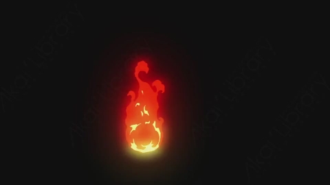 AE模板-卡通手绘动态火焰燃烧元素Fire_09