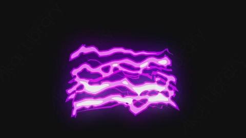 AE模板-卡通手绘动态闪电能量元素Lightnings_9