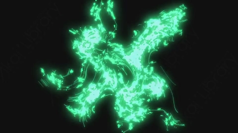 AE模板-卡通手绘能量闪电元素Electric_FX_10