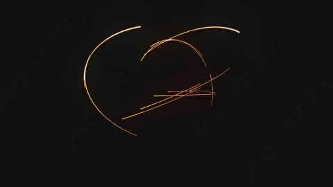 AE模板-卡通手绘动态闪光线条元素Flash_Kick_10