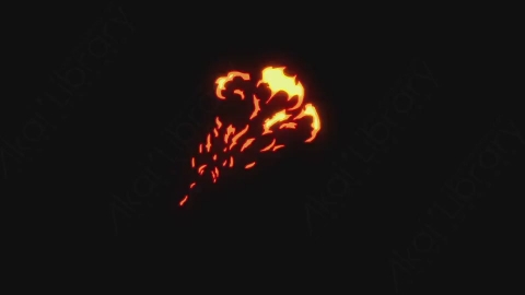 AE模板-卡通手绘火焰燃烧元素Fire_10