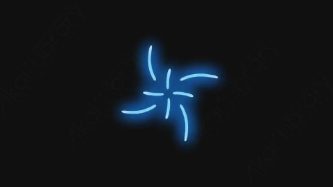 AE模板-卡通手绘发光霓虹灯线条元素NEON_11