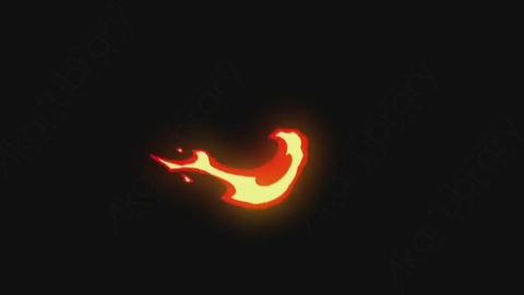 AE模板-卡通火焰燃烧元素Elements_-_Fire_012_Slash_Right_noCT_noRSZ