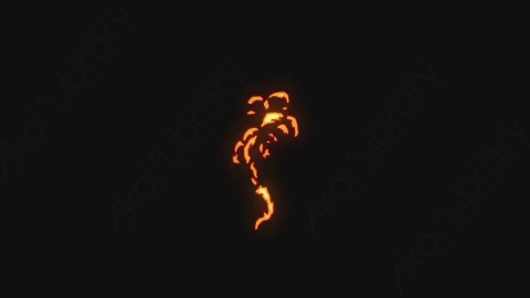 AE模板-卡通手绘火焰燃烧元素Fire_11