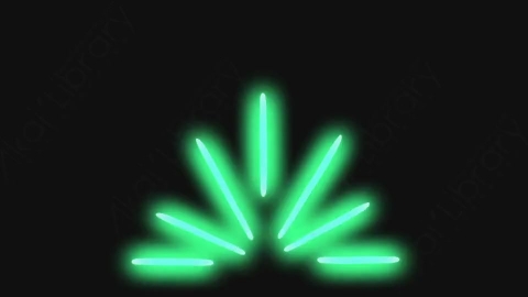 AE模板-卡通手绘发光霓虹灯线条元素NEON_12