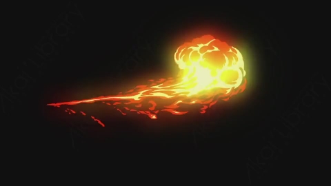 AE模板-卡通手绘动态火焰燃烧元素Fire_13