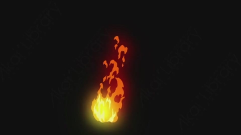 AE模板-卡通手绘动态火焰燃烧元素Fire_15