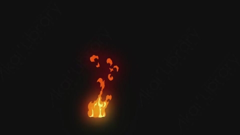 AE模板-卡通手绘动态火焰燃烧元素Fire_16