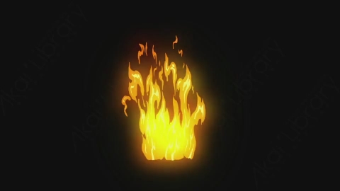 AE模板-卡通手绘动态火焰燃烧元素Fire_19