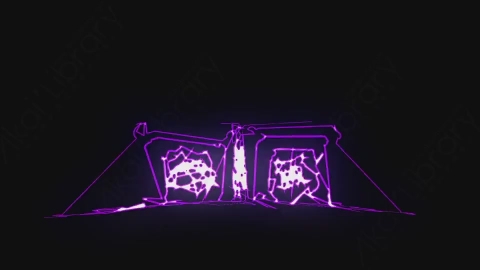 AE模板-卡通手绘动态闪电能量元素Lightnings_19