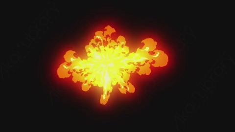 AE模板-卡通手绘动态火焰燃烧元素Fire_20