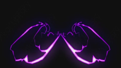 AE模板-卡通手绘动态闪电能量元素Lightnings_21