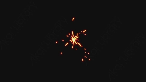 AE模板-卡通手绘火焰燃烧元素Sparks_4