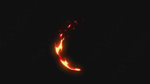 AE模板-卡通火焰燃烧元素Elements_-_Fire_032_Slash_Radial_noCT_noRSZ