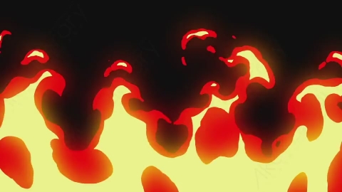 AE模板-卡通火焰燃烧元素Elements_-_Fire_047_Up_Wide_loop