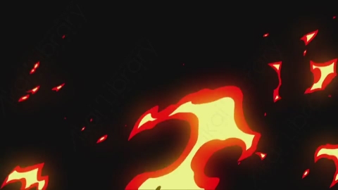 AE模板-卡通火焰燃烧元素Elements_-_Fire_048_Up_Wide_loop
