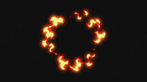 AE模板-卡通火焰燃烧元素Elements_-_Fire_058_Radial_MIX_noCT_noRSZ