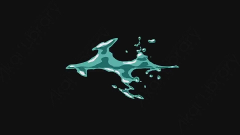 AE模板-卡通手绘动态液体飞溅元素Elements_-_Liquid_059_Ray_Right_loop_noCT_noRSZ