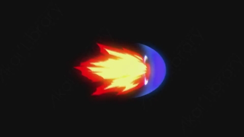 AE模板-卡通火焰燃烧元素Elements_-_Fire_067_Right_Projectile_Loop_noCT_noRSZ