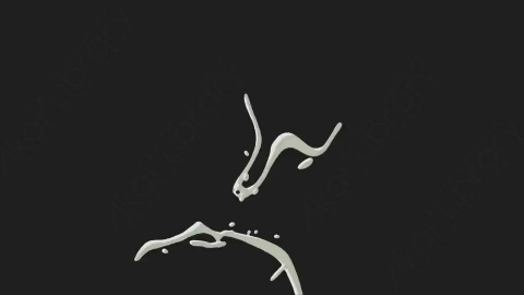 AE模板-卡通手绘液体飞溅元素Liquid_Splash_61