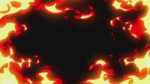 AE模板-卡通火焰燃烧元素Elements_-_Fire_079_Wide_MIX_loop