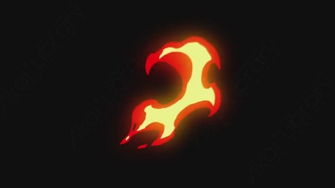 AE模板-卡通火焰燃烧元素Elements_-_Fire_102_Right_noCT_noRSZ