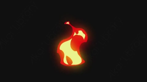 AE模板-卡通火焰燃烧元素Elements_-_Fire_112_Torch_Calm_loop_noCT_noRSZ