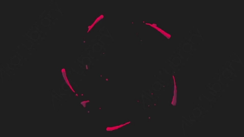 AE模板-卡通手绘运动线条液体飞溅元素Liquid_Stroke_91