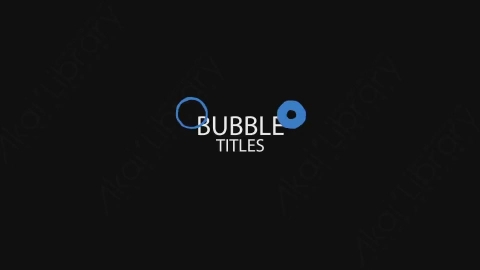 AE模板-卡通手绘文字标题Bubble